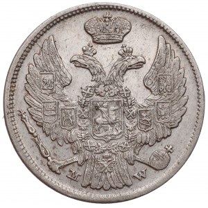 Zabór rosyjski, Mikołaj I, 15 kopiejek=1 złoty 1837 - szerokie oczka 8