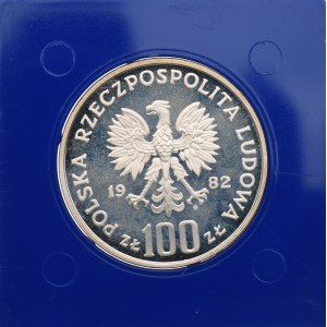 PRL, 100 złotych 1982 Ochrona Środowiska - Czapla