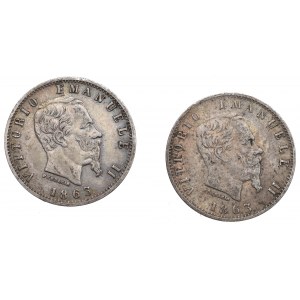 Italy, Lot of 20 centisimi 1863