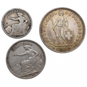 Szwajcaria, Zestaw monet zdawkowych