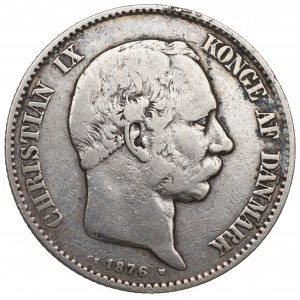 Denmark, 2 kroner 1876