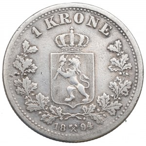 Norwegia, 1 krone 1894