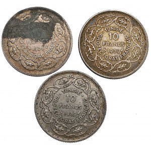 Protektorat Francuski Tunezji, Zestaw 10 franków 1939