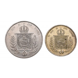 Brazylia, Zestaw monet 500 i 1000 Reis