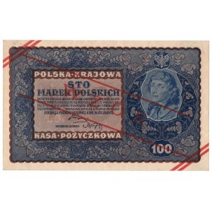II RP, 100 marek polskich 1919 I SERJA C - WZÓR