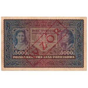 II RP, 5000 marek polskich 1920 II SERJA A - WZÓR