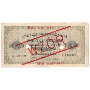 II RP, 500.000 marek polskich 1923 A - WZÓR