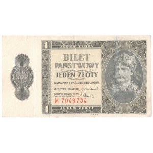 II Republic of Poland, 1 zloty 1938 M