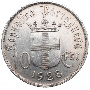 Portugalia, 10 escudos 1928