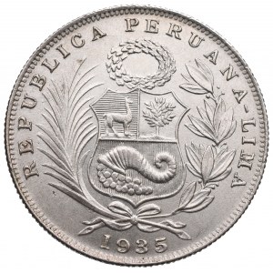 Peru, 1/2 sol 1935