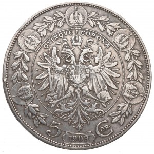 Austria, Franz Joseph, 5 korona 1909