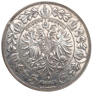 Austria, Franz Joseph, 5 corona 1900