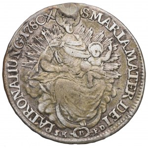 Hungary, 1/2 Thaler 1780