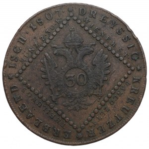 Austria, Franciszek I, 30 krajcarów 1807 A