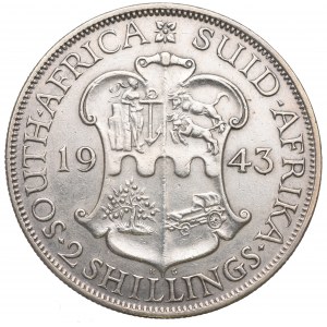 South Africa, 2 schillings 1943