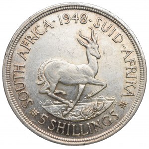 South Africa, 5 shillings 1948