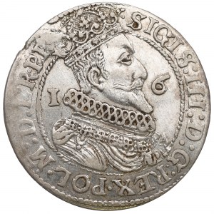 Sigismund III, 18 groschen 1624, Danzig - date overstriked