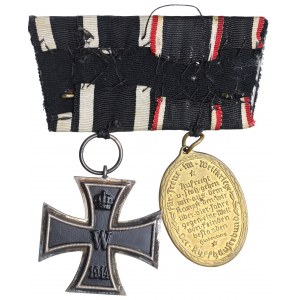 Germany, WWI Iron Cross II class - Königliches Münzamt Orden, Berlin and medal for WWI