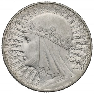 II RP, 10 złotych 1933 Głowa kobiety