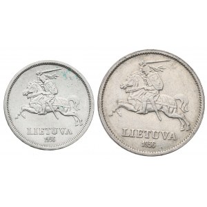 Lithuania, Lot of 5 and 10 litu 1936