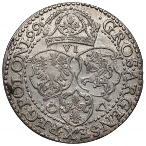 Zygmunt III Waza, Szóstak 1599 Malbork - mała głowa
