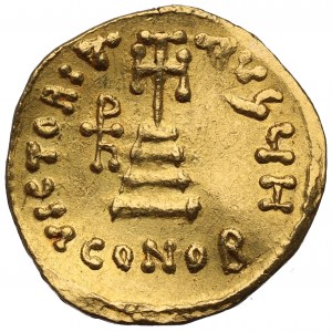 Byzantine, Heraclius, Hreclius Constantinus and Heraclonas, Solidus without date, Constantinople