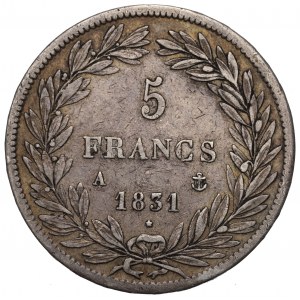 Francja, 5 franków 1831