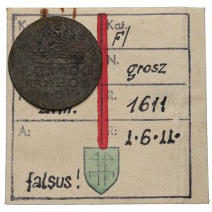 Sigismund III, Groschen 1611, Cracow - its time forgery