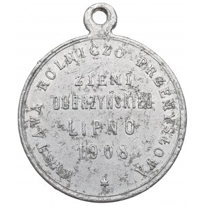 Polska, Medal pamiątkowy Wystawa Rolniczo-Przemysłowa Ziemi Dobrzyńskiej, Lipno 1908