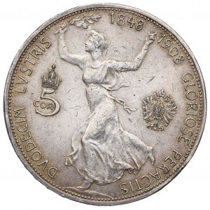 Austria, Franz Joseph, 5 corona 1908