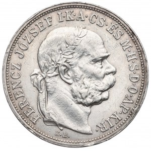 Hungary, Franz Joseph, 5 korona 1909