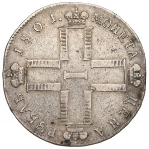 Russia, Paul I, Rouble 1801