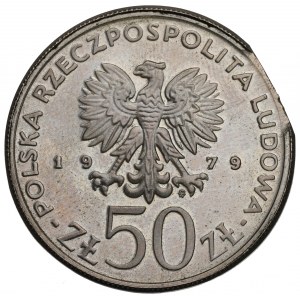 PRL, 50 złotych 1979 Mieszko I - destrukt