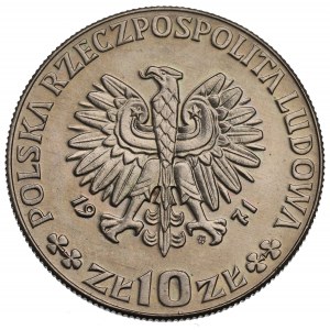 PRL, 10 złotych 1971 FAO - Próba