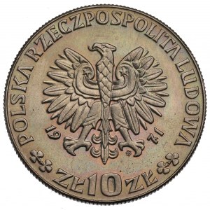 PRL, 10 złotych 1971 FAO - Próba