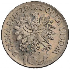 PRL, 10 złotych 1971 FAO - Próba