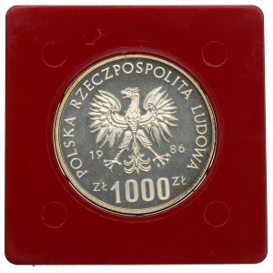 PRL, 1.000 złotych 1986 Próba