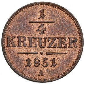 Austro-Węgry, 1/4 krajcara 1851