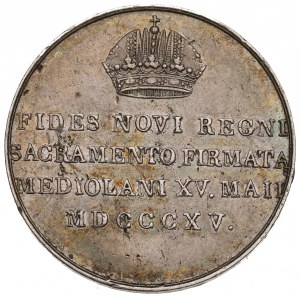 Austria, Żeton 1815 Hołd w Mediolanie