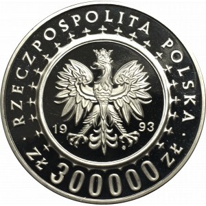 III RP, 300.000 złotych 1993 Zamek w Łańcucie - Próba Ni