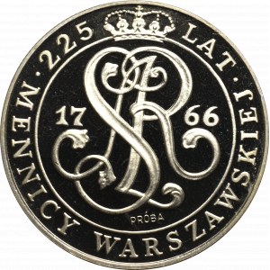 III Republic of Poland, 20.000 zloty 1991 225 years of Warsaw Mint - Specimen Ni