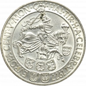 Austria, 100 szylingów 1977 - 500 lat mennicy w Hall