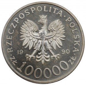 III RP, 100.000 złotych 1990 Solidarność PL