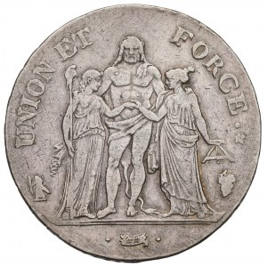 France, 5 francs 1798