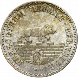 Germany, Anhalt-Bernburg, 1/6 thaler 1856