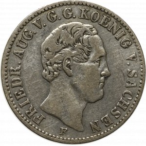 Germany, Saxony, 1/6 thaler 1851