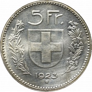 Switzerland, 5 frank 1923