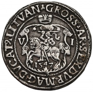 Zygmunt II August, Szóstak 1547, Wilno - kopia Majnerta