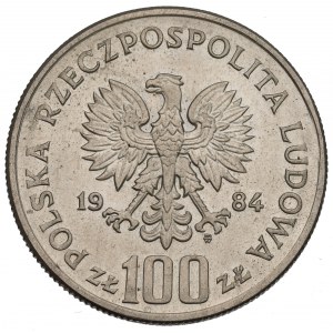 PRL, 100 złotych 1984 Witos - destrukt menniczy