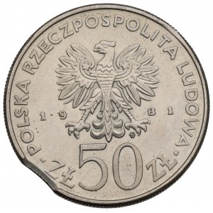 PRL, 50 złotych 1981 FAO - Destrukt